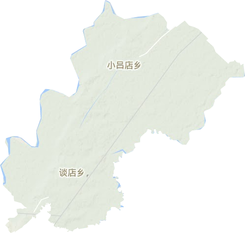 谈店乡地形地图