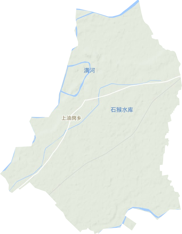 上油岗乡地形地图