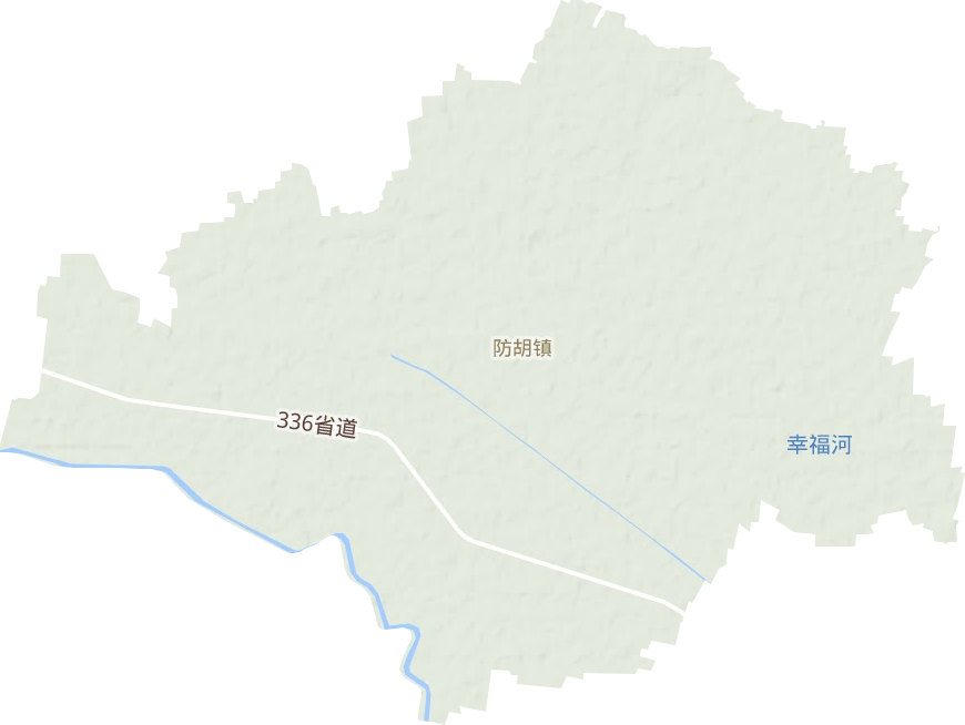 防胡镇地形地图