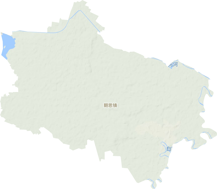 期思镇地形地图