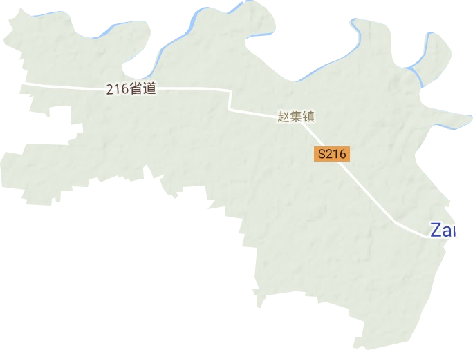 赵集镇地形地图