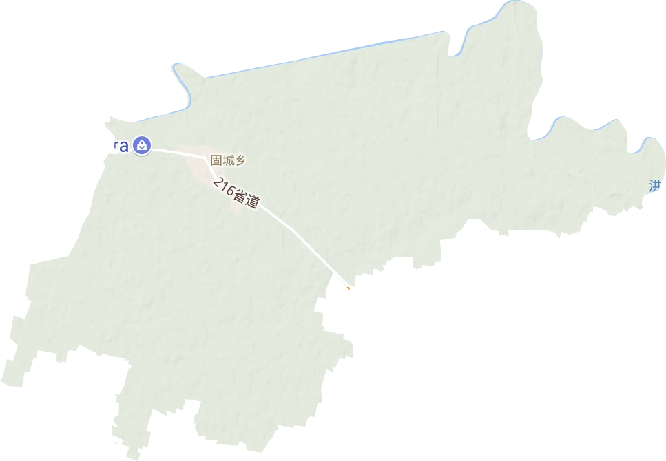 固城乡地形地图