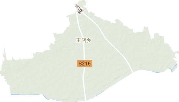 王店乡地形地图