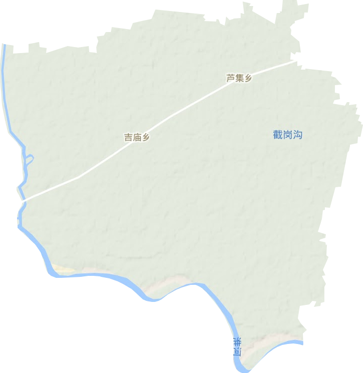 芦集乡地形地图