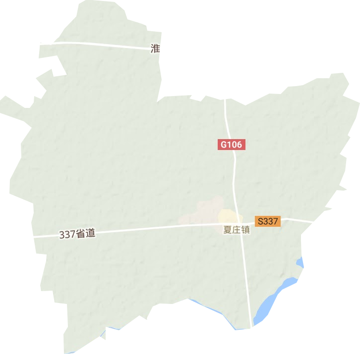夏庄镇地形地图
