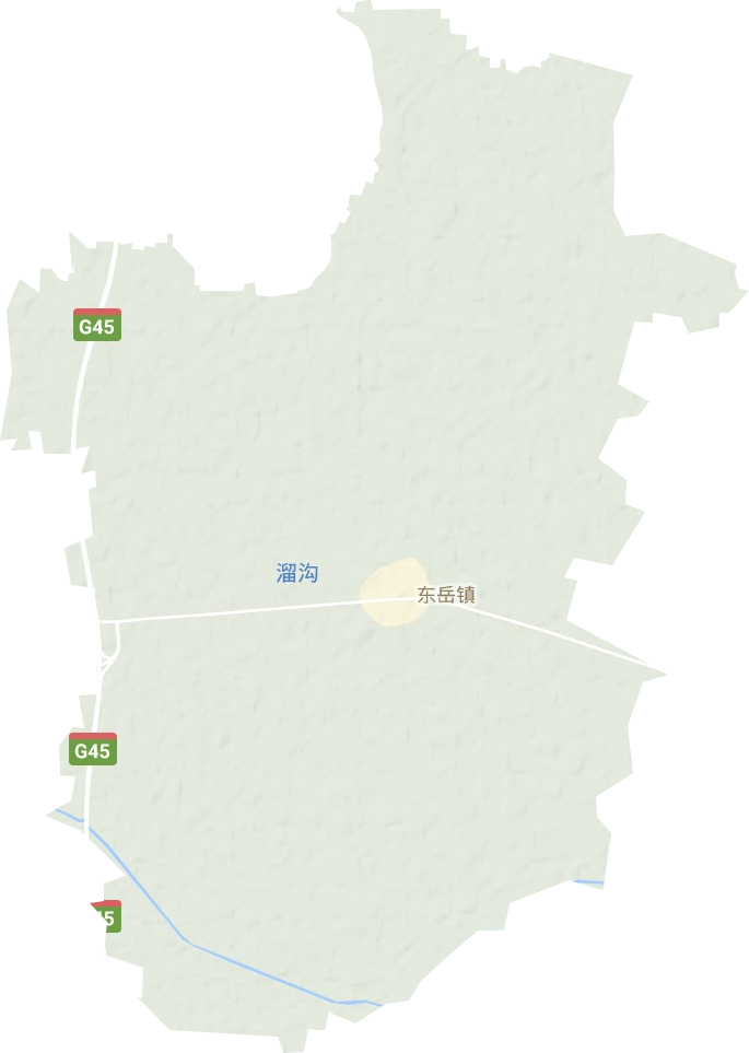 东岳镇地形地图