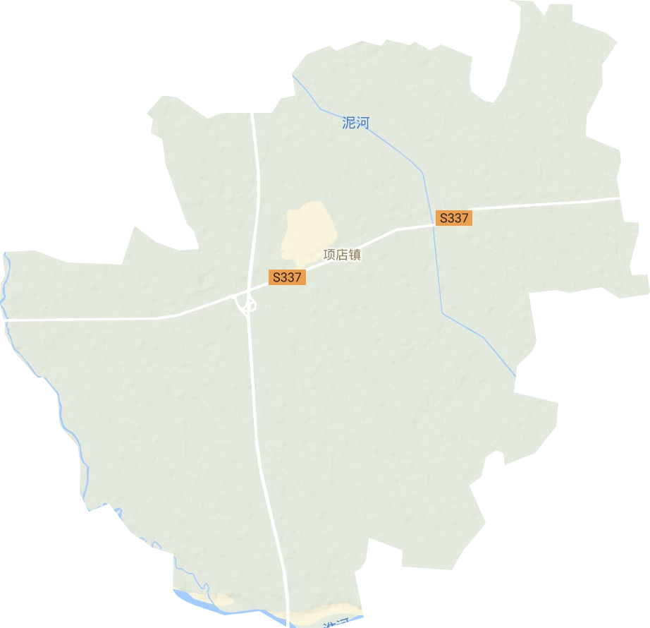 项店镇地形地图