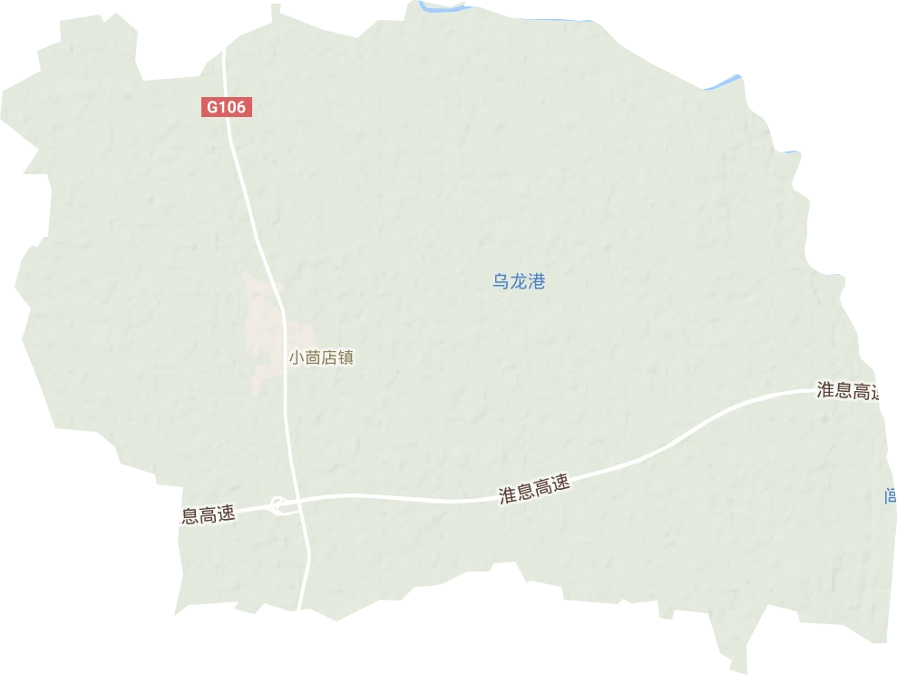小茴店镇地形地图