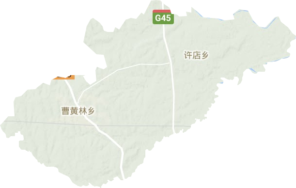 曹黄林镇地形地图