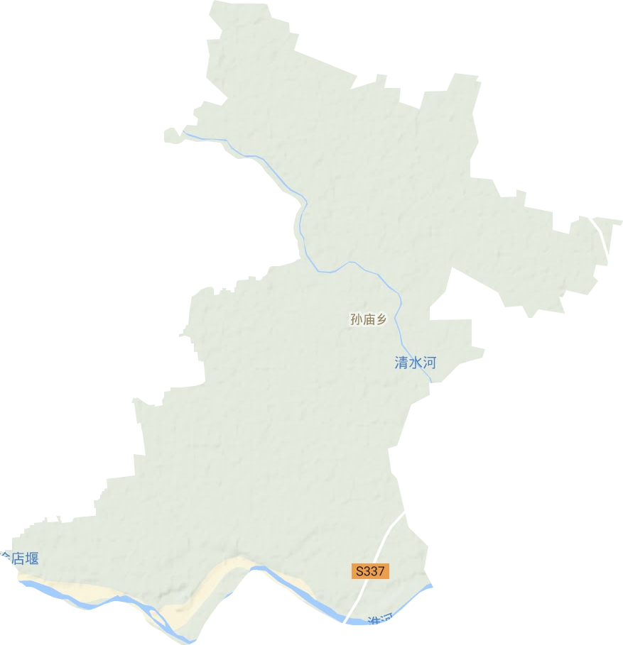 孙庙乡地形地图
