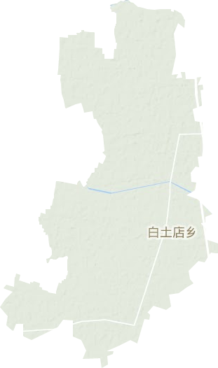 白土店乡地形地图