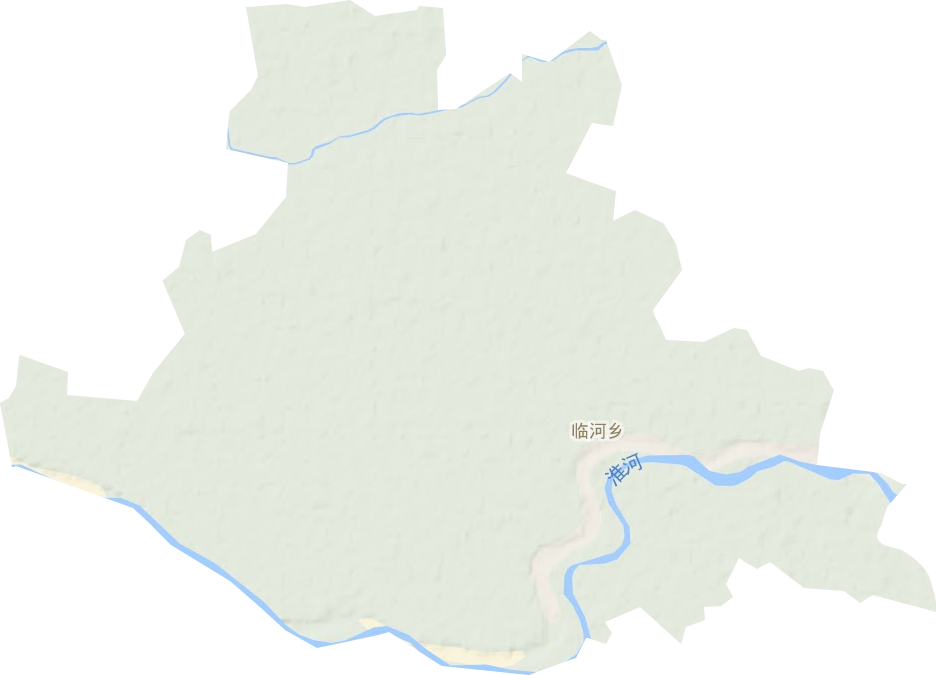 临河乡地形地图