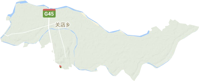 关店乡地形地图