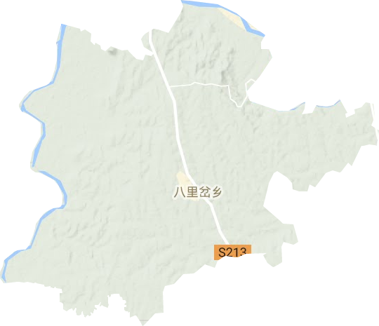 八里岔乡地形地图