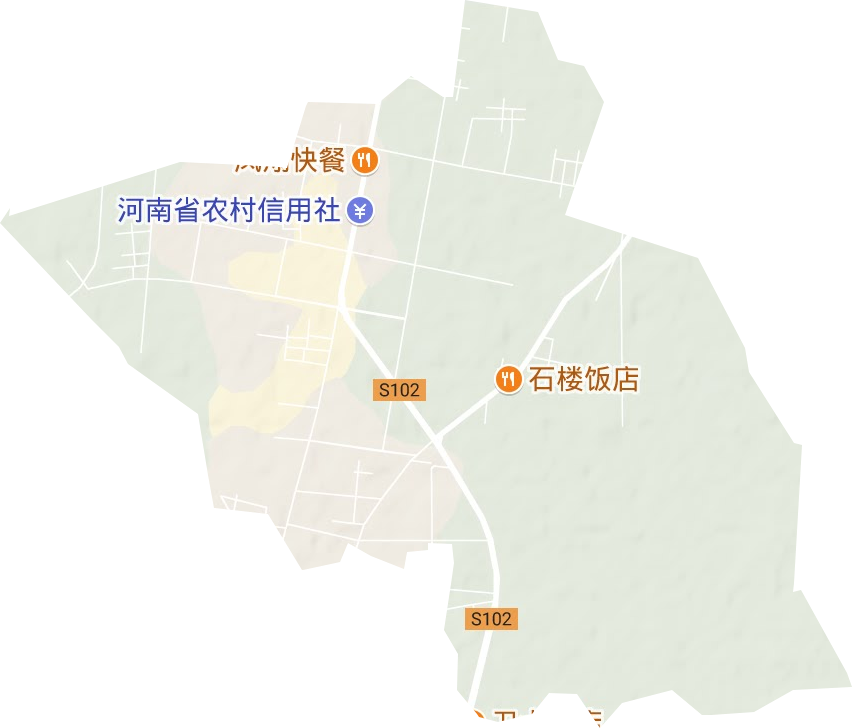 扶亭街道地形地图