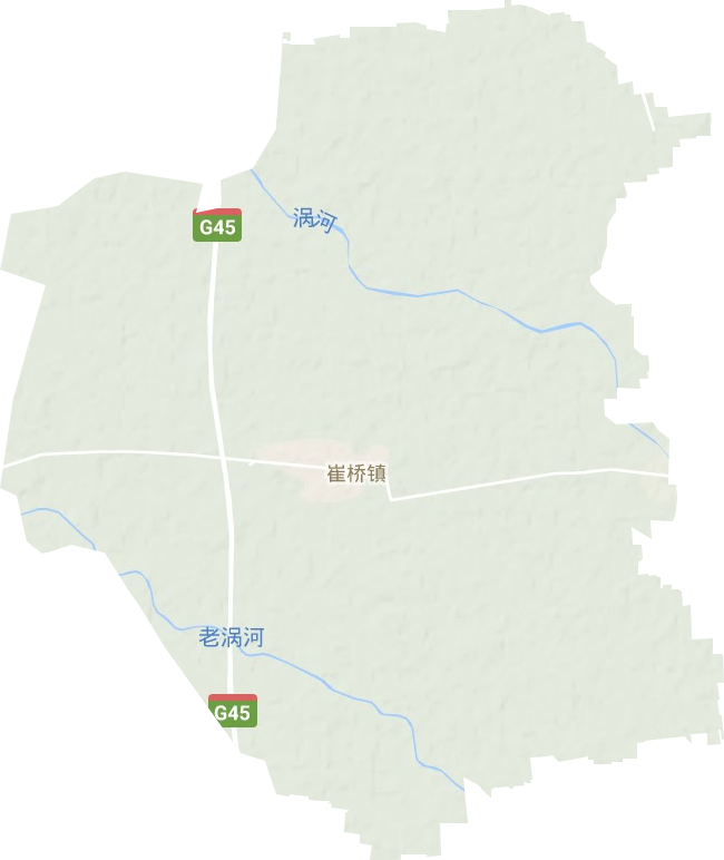 崔桥镇地形地图