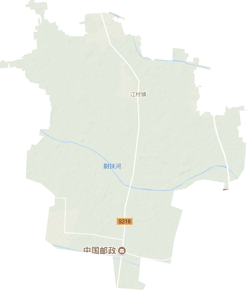 江村镇地形地图