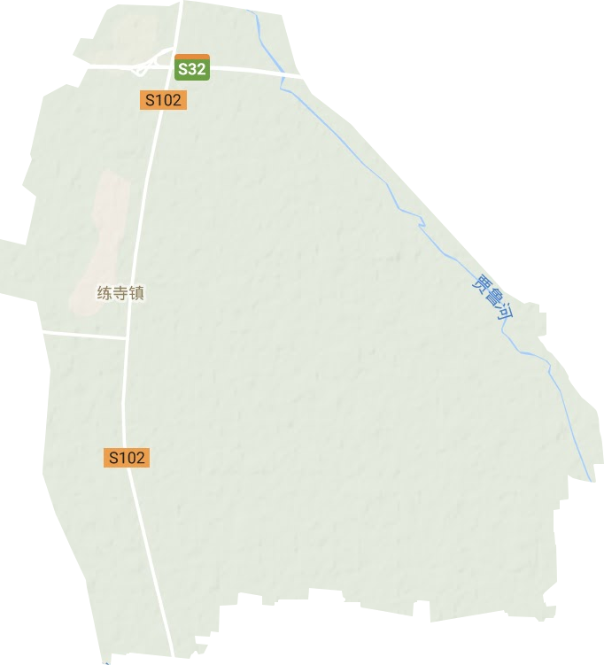 练寺镇地形地图