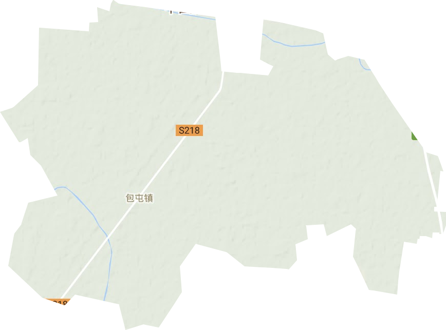 包屯镇地形地图