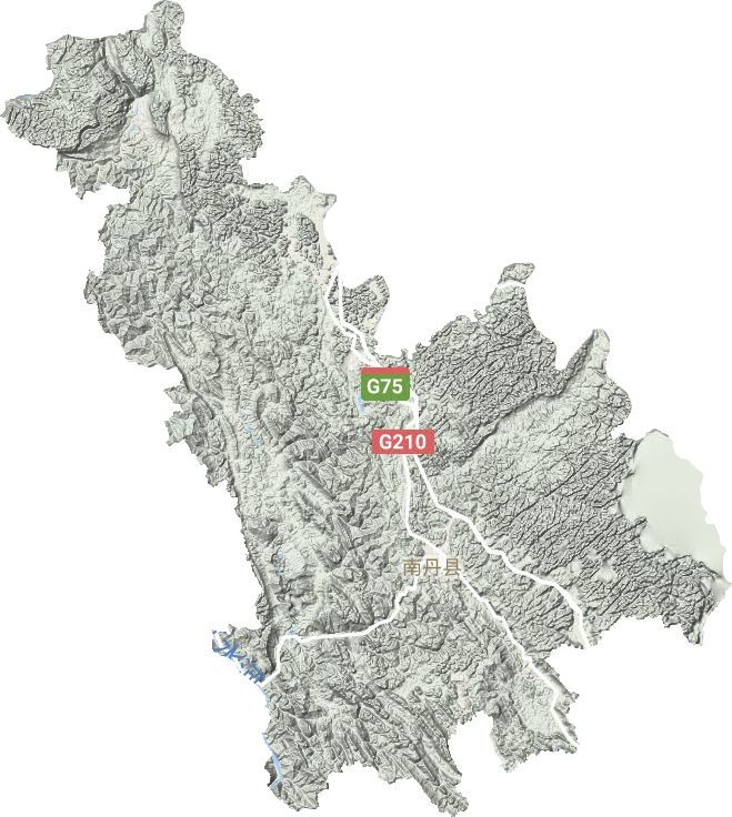 南丹县地形地图