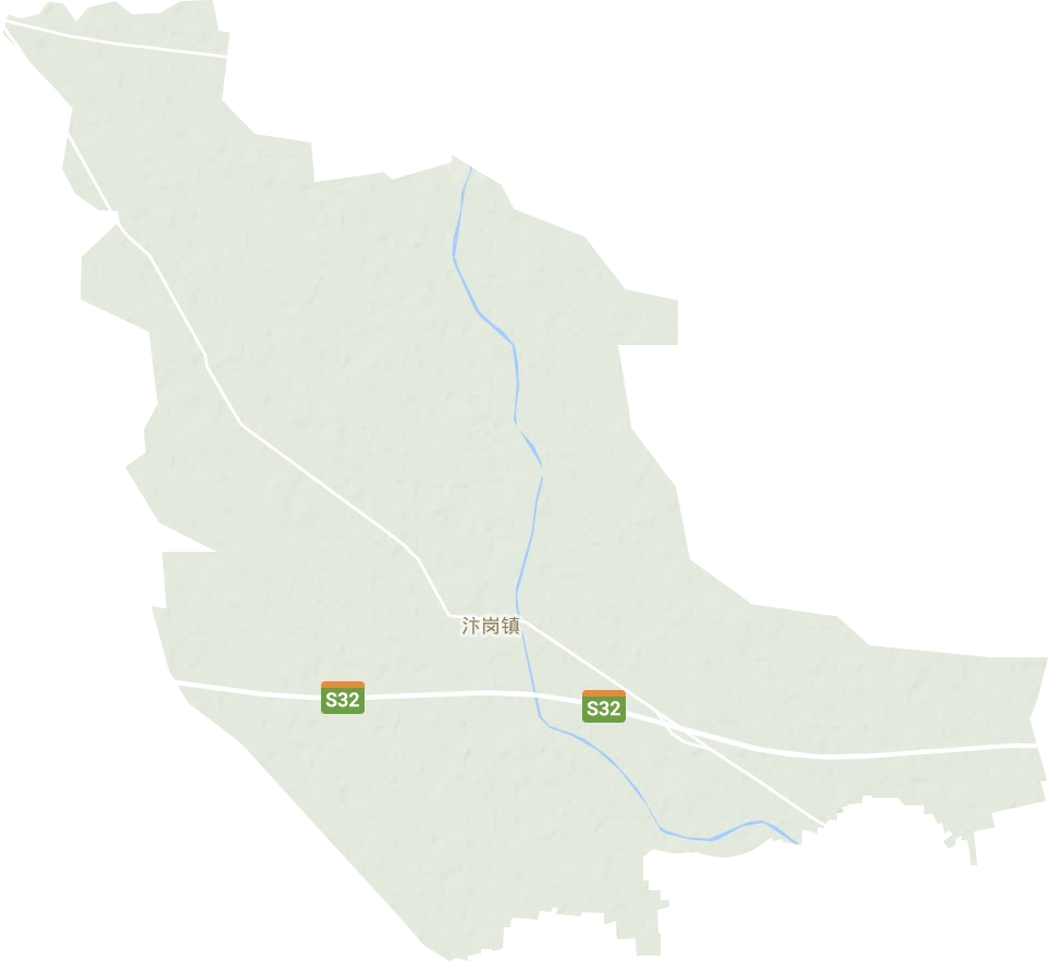 汴岗镇地形地图
