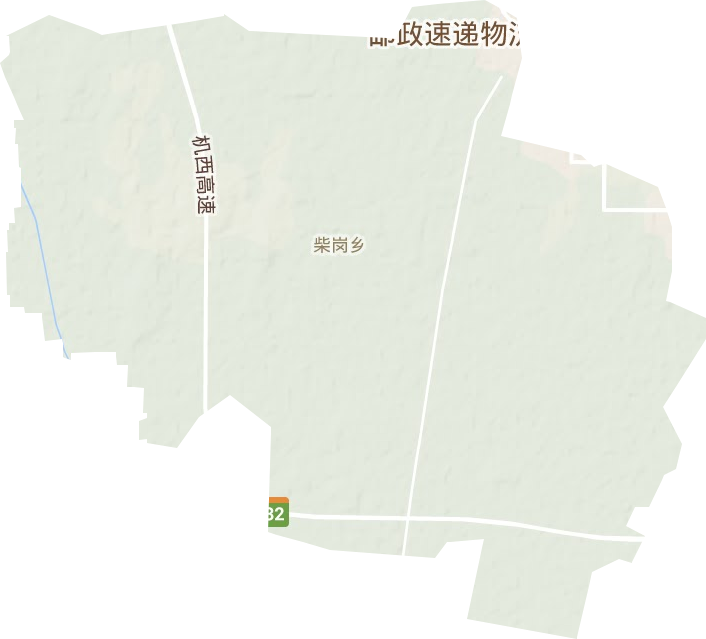 柴岗乡地形地图