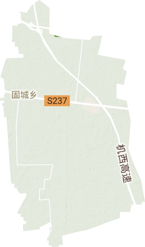 固城乡地形地图