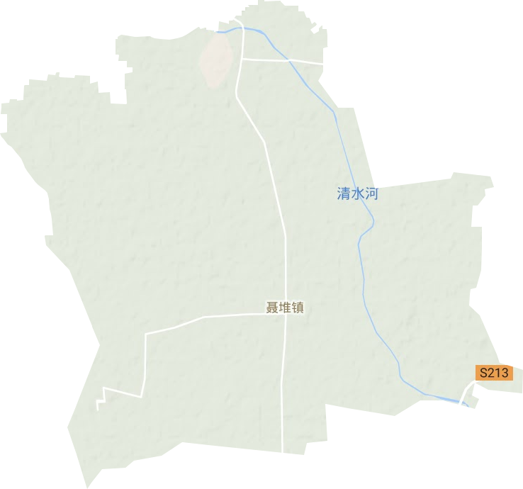 聂堆镇地形地图