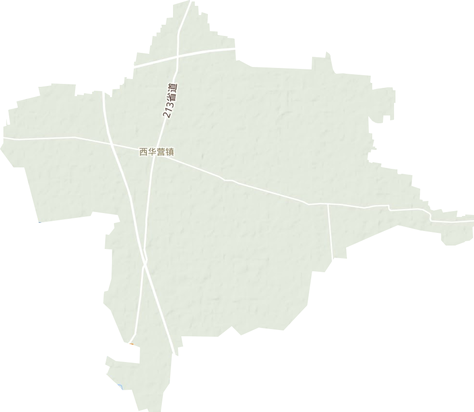 西华营镇地形地图