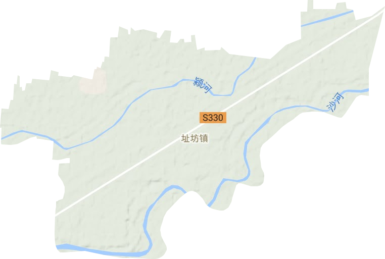 址坊镇地形地图
