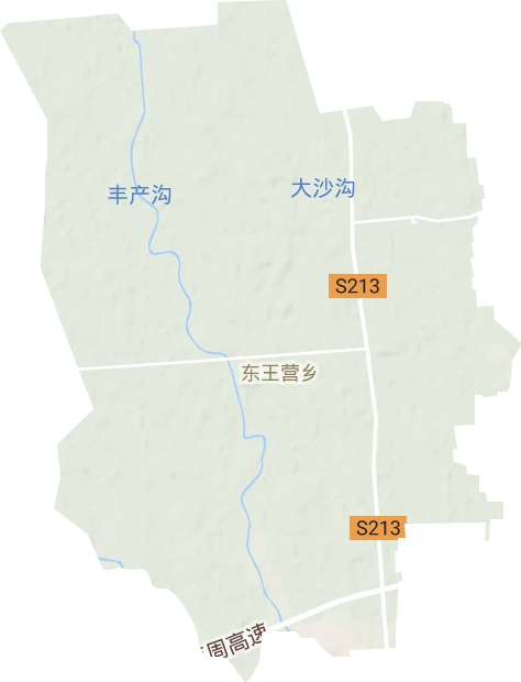 东王营乡地形地图