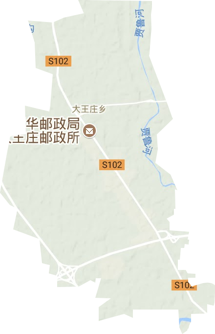 大王庄乡地形地图