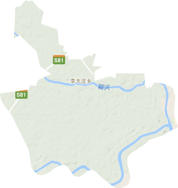 李大庄乡地形地图