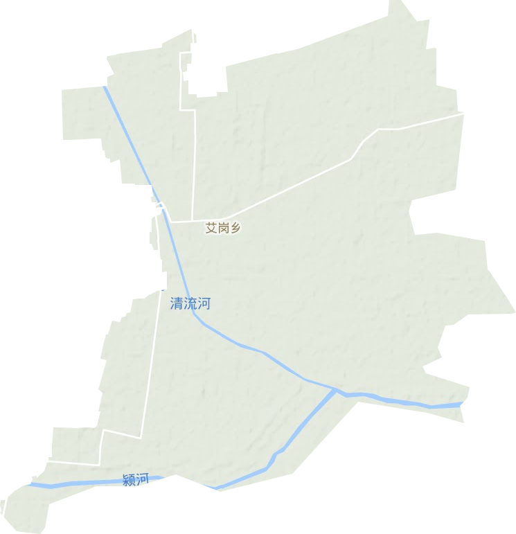 艾岗乡地形地图