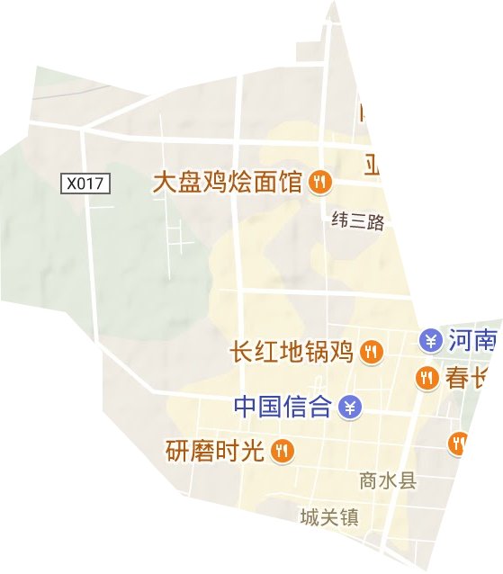 新城街道地形地图