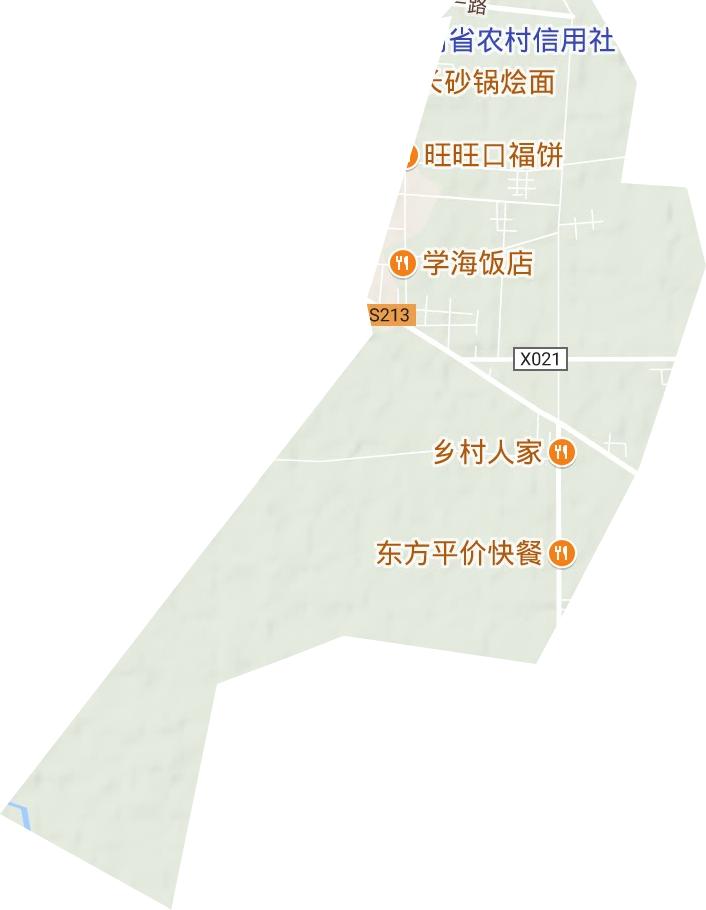 东城街道地形地图
