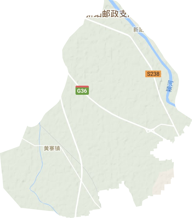 黄寨镇地形地图