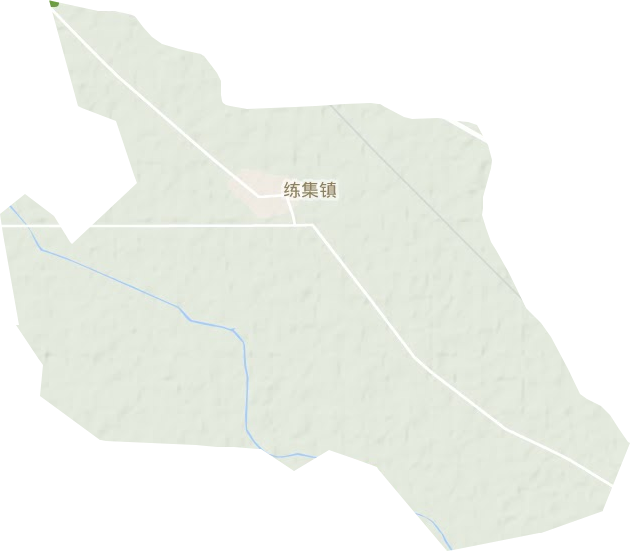 练集镇地形地图