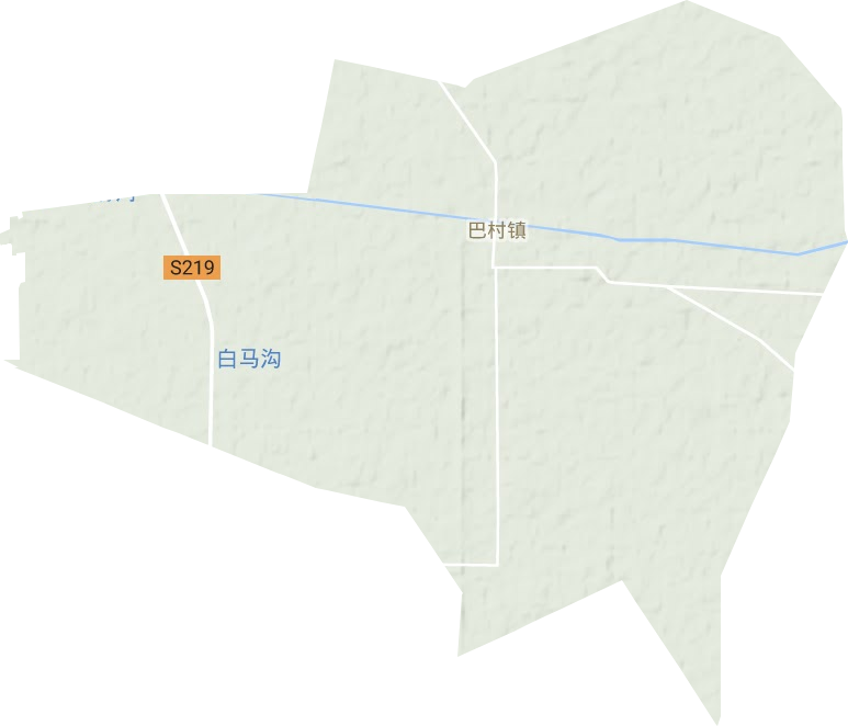 巴村镇地形地图