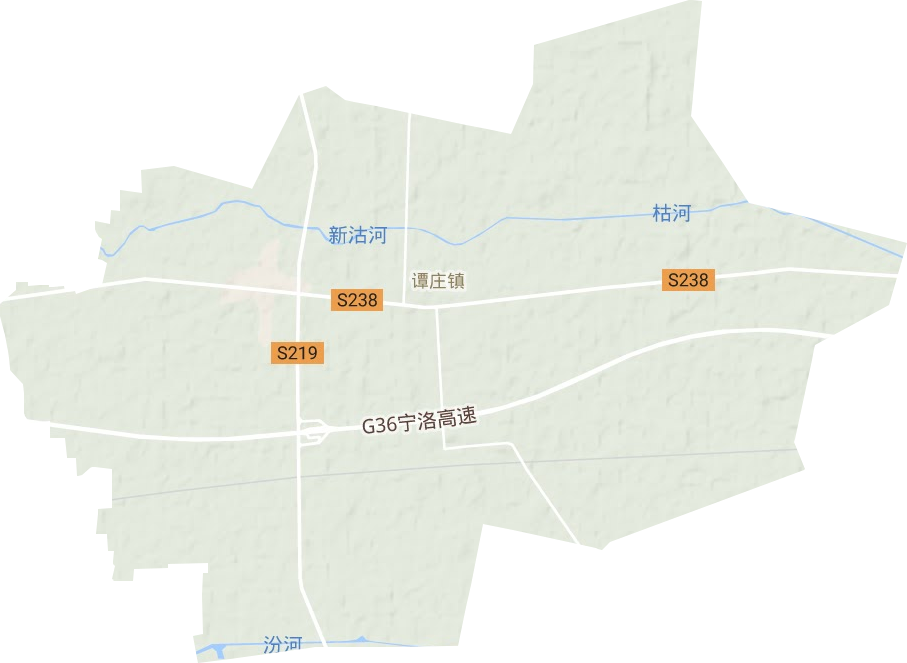 谭庄镇地形地图