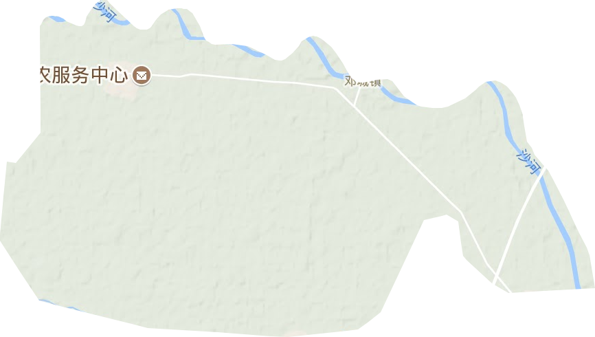 邓城镇地形地图