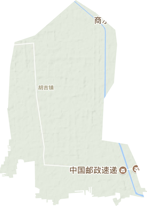 胡吉镇地形地图