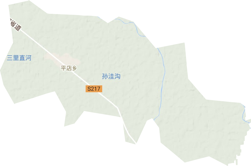 平店乡地形地图
