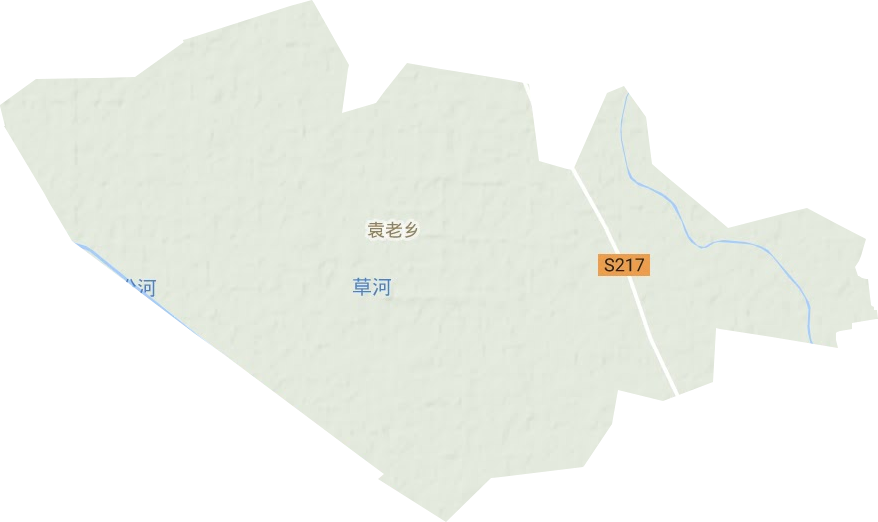 袁老乡地形地图