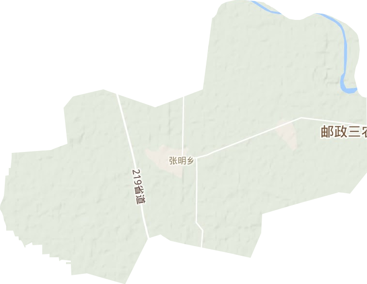 张明乡地形地图