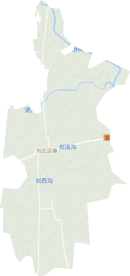 刘庄店镇地形地图