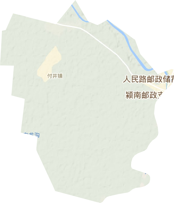 付井镇地形地图
