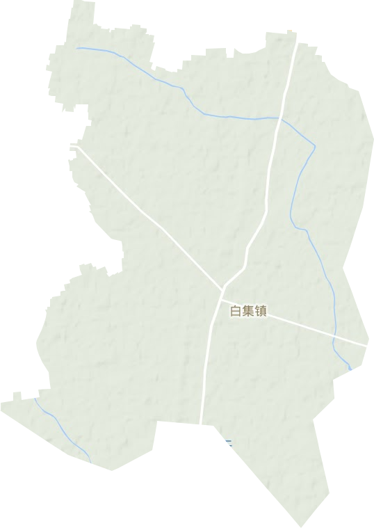 白集镇地形地图