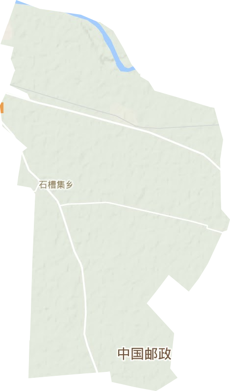 石槽集乡地形地图