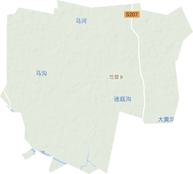 范营乡地形地图
